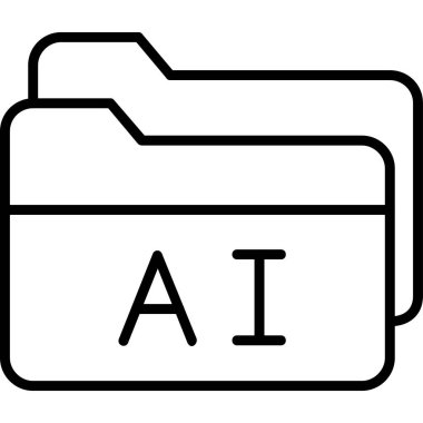 klasör web simgesi, vektör çizim