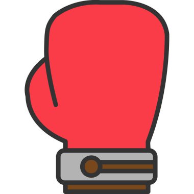 Boks eldiveni simge vektör çizim