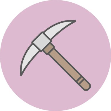 Kazma ağ simgesi, vektör illüstrasyonu                              