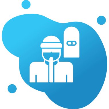 Snowboard modern simgesinin vektör çizimi            