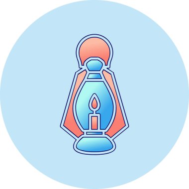 Bir fener ağ simgesinin vektör illüstrasyonu