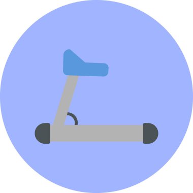 koşu bandı web simgesi, vektör çizim 