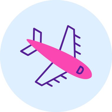  Uçak. Web simgesi basit illüstrasyon