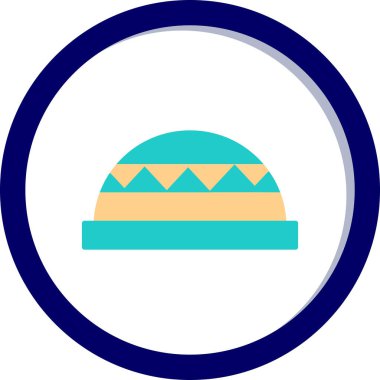 Bosu Ball web simgesi vektör illüstrasyonu