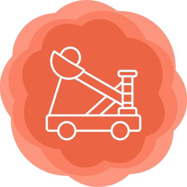 Mancınık. Web simgesi basit illüstrasyon              