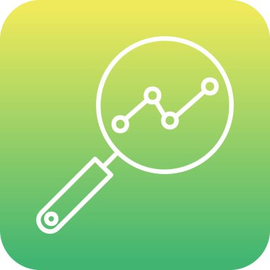 Analitik Araştırma. Web simgesi basit illüstrasyon             