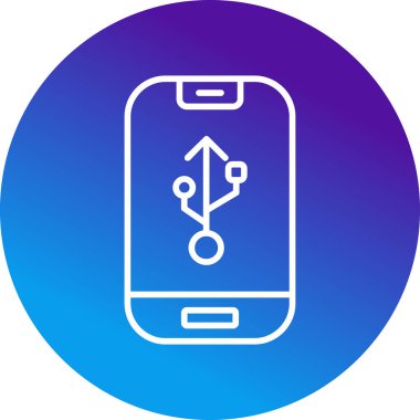 Smartphone web simgesi, vektör çizim 