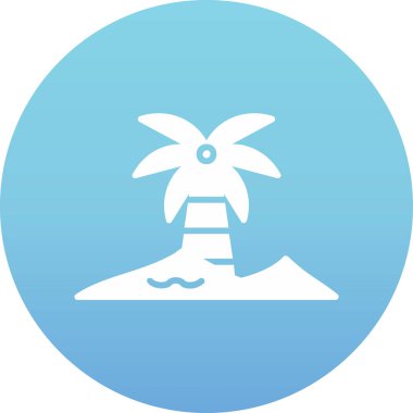 Oasis Web simgesi, vektör illüstrasyonu 