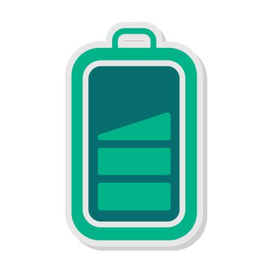 düşük pil web simgesi, vektör çizim