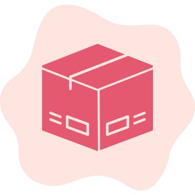 Paket, dağıtım simgesi vektör illüstrasyonu 