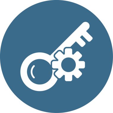 anahtar simgesi, vektör illüstrasyonu basit tasarım