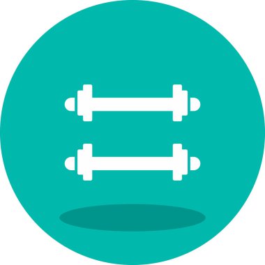 Ağırlıklandırılmış çubuk simgesi web basit illüstrasyon