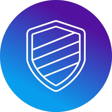 Kalkan. Web simgesi basit illüstrasyon 