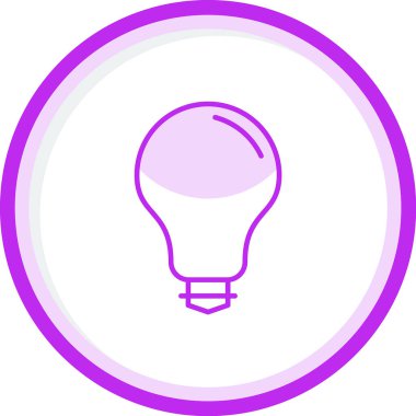 ampul simgesi, vektör illüstrasyonu 