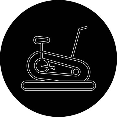 Sabit Bisiklet simge vektör çizim