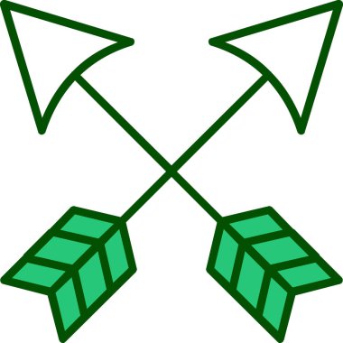 ok simgesinin vektör illüstrasyonu