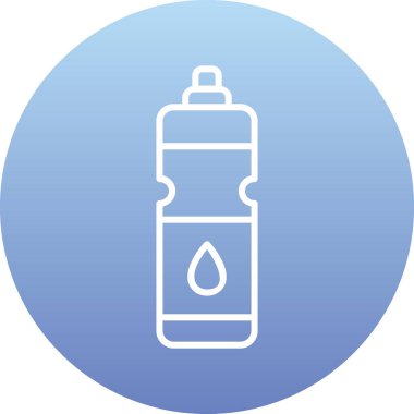 Su şişesi. Web simgesi basit illüstrasyon