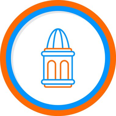 Bir fener ağ simgesinin vektör illüstrasyonu