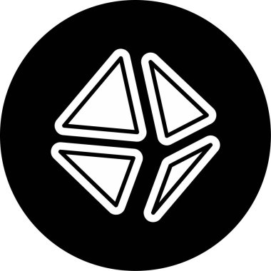 soyut sekizgen şekil ağ simgesi