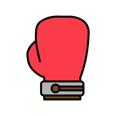 Boks eldiveni simge vektör çizim