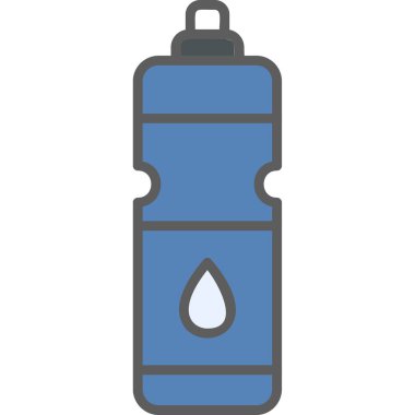 Su şişesi. Web simgesi basit illüstrasyon