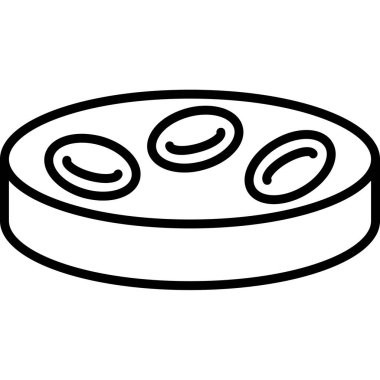 Kırmızı kan hücreleri. Web simgesi basit illüstrasyon