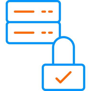 Güvenli simgenin vektör illüstrasyonu 