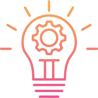 İnovasyon web simgesi basit illüstrasyon 