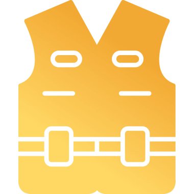 Can yeleği. Web simgesi basit illüstrasyon                               