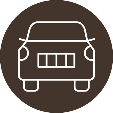 araba web simgesi basit illüstrasyon 