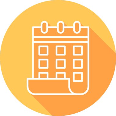 Takvim. Web simgesi basit illüstrasyon