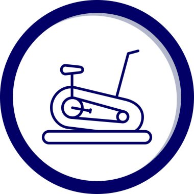 Sabit Bisiklet simge vektör çizim