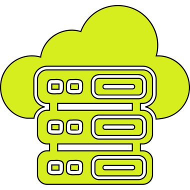 Koruma ve Güvenlik Kabartması Web Ana Hattı ikon vektör çizimi