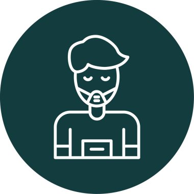 Bir maskenin vektör illüstrasyonu 