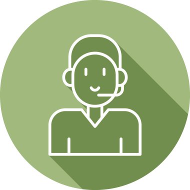 Müşteri Destek kutsal kişilerin resmi, vektör çizim 