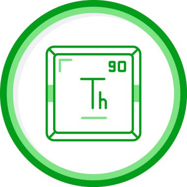 Toryum modern simgesinin vektör illüstrasyonu              