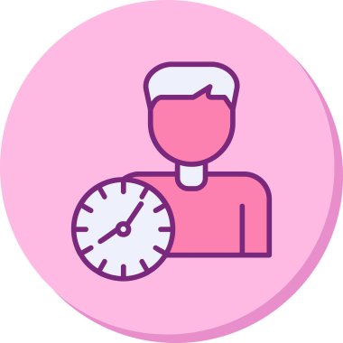 zaman yönetimi simgesi, vektör illüstrasyonu                 