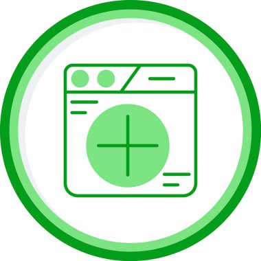 Sekme web simgesi vektör illüstrasyonu