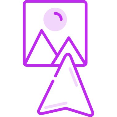 Görüntü web simgesi. Vektör çizim  