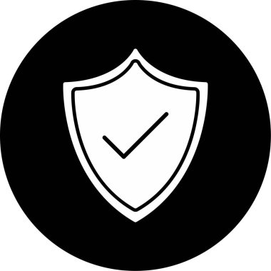 kalkan simgesi web basit illüstrasyon