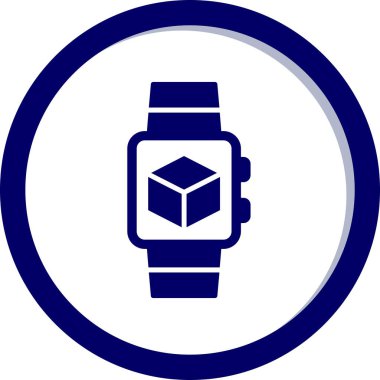 smartwatch simgesi, vektör illüstrasyonu 