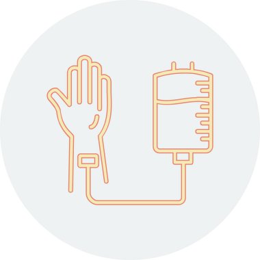 Kan Bağışı Web simgesi, vektör illüstrasyonu 