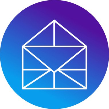 zarf web simgesi, vektör illüstrasyonu