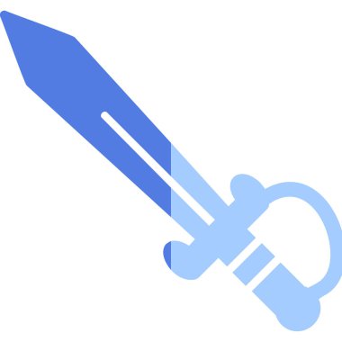 kılıç simgesi, vektör illüstrasyonu basit tasarım