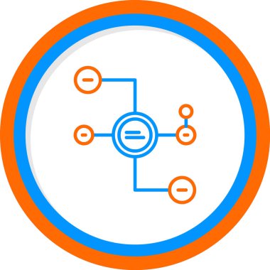 Diyagram web simgesi basit illüstrasyon 