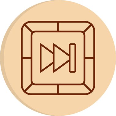 Hızlı ileri kutsal kişilerin resmi, vektör çizim                         