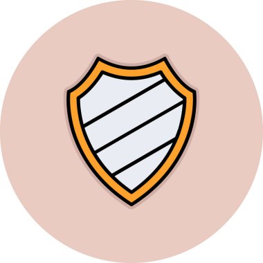 kalkan simgesi web basit illüstrasyon