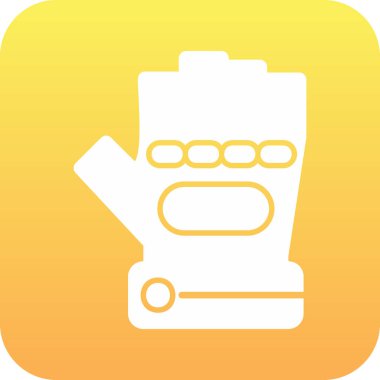 Eldiven simgesi, vektör illüstrasyonu basit tasarım