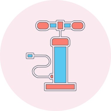 Hava pompası. Web simgesi basit illüstrasyon         