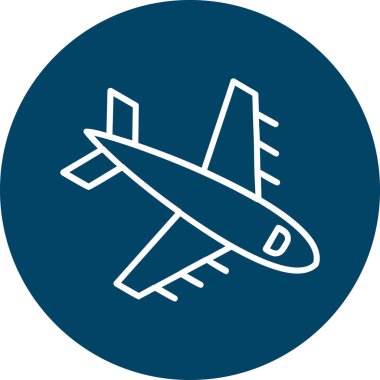  Uçak. Web simgesi basit illüstrasyon